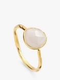 Monica Vinader Moonstone Siren Stacking Ring, Gold