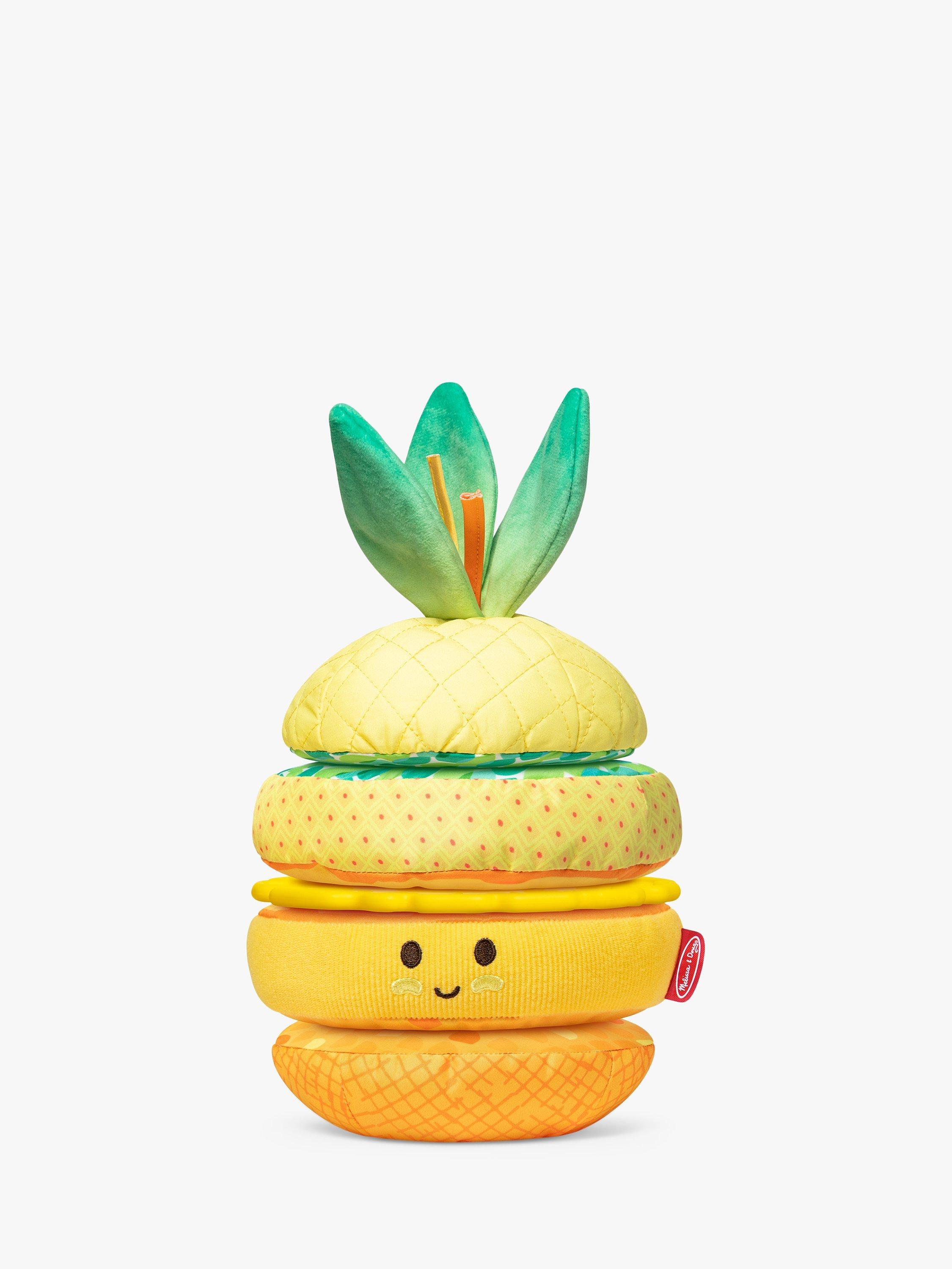 Melissa Doug Baby Multi Sensory Soft Pineapple Stacker Toy