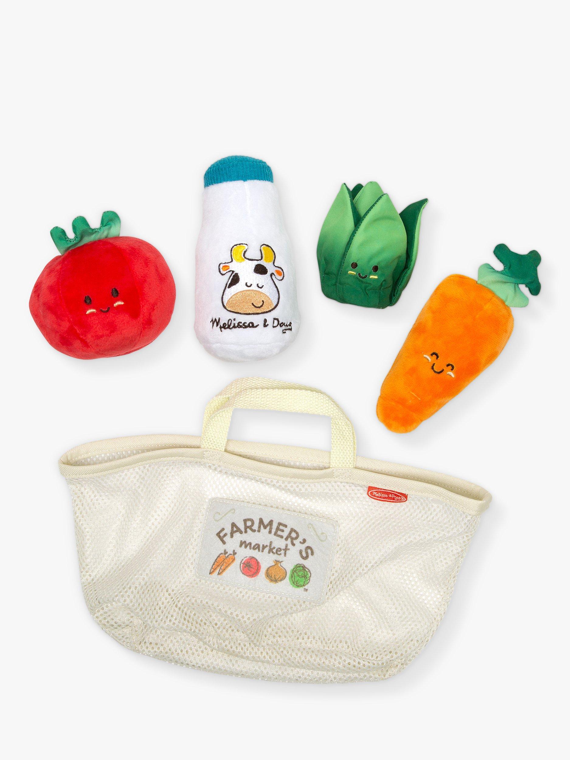 Melissa Doug Multi Sensory Market Basket Fill Spill Infant Toy