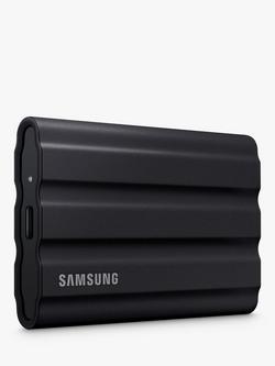 Samsung T7 Shield USB 3.2 Gen 2 Portable SSD Hard Drive, 1TB, Black - view 2, Black