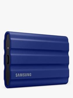 Samsung T7 Shield USB 3.2 Gen 2 Portable SSD Hard Drive, 2TB - view 2, Blue