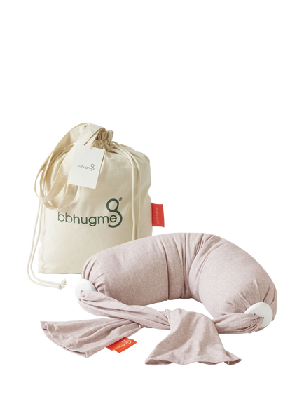 bbhugme Nursing Pillow, Pink Melange, Pink