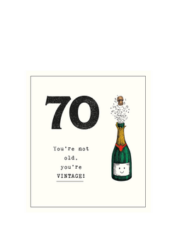 Pigment 70 You're Not Old Birthday Card, Multi