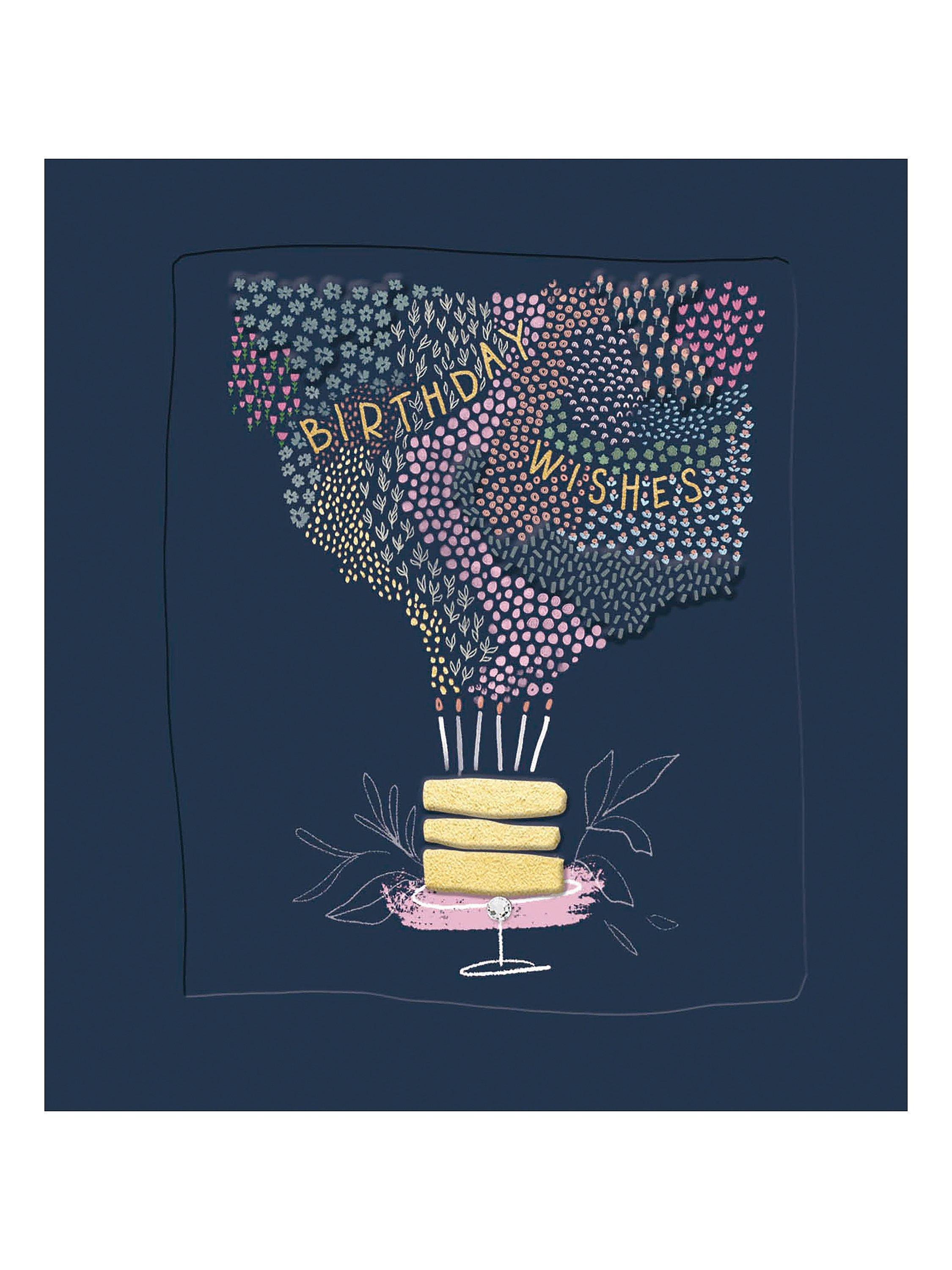 The Proper Mail Company Dotty Cake Birthday Card