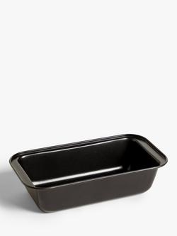 John Lewis Carbon Steel Non-Stick Loaf Tin, 2lb, Grey