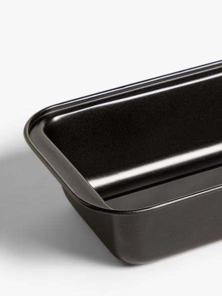 John Lewis Carbon Steel Non-Stick Loaf Tin, 2lb - view 2, Grey