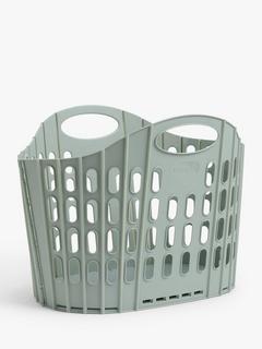 John Lewis Collapsible Laundry Basket, Nettle