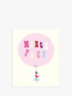 Art File Balloon Welsh Language New Baby Girl Card, Multi
