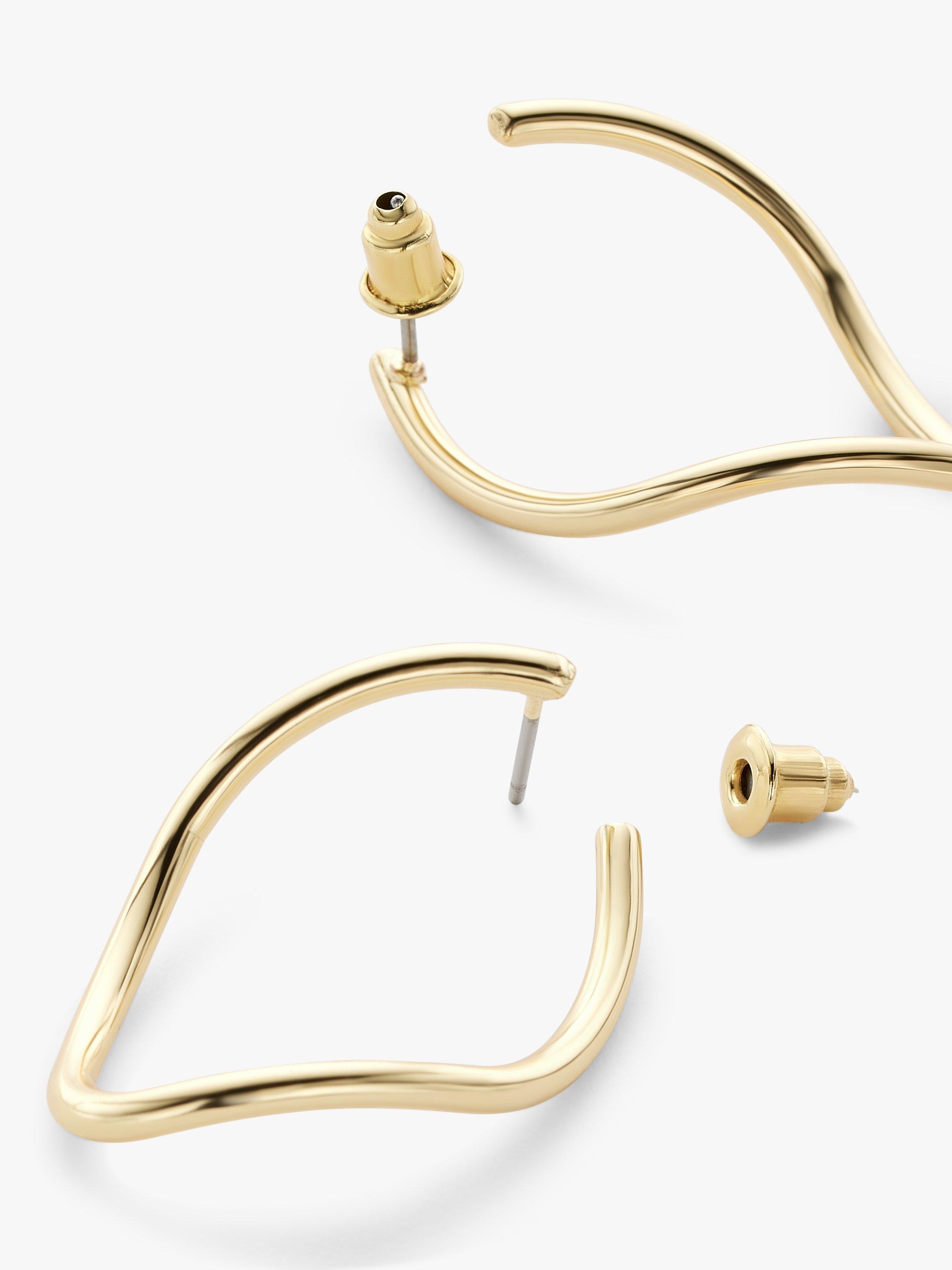 John Lewis Twisted Hoop Earrings, Gold