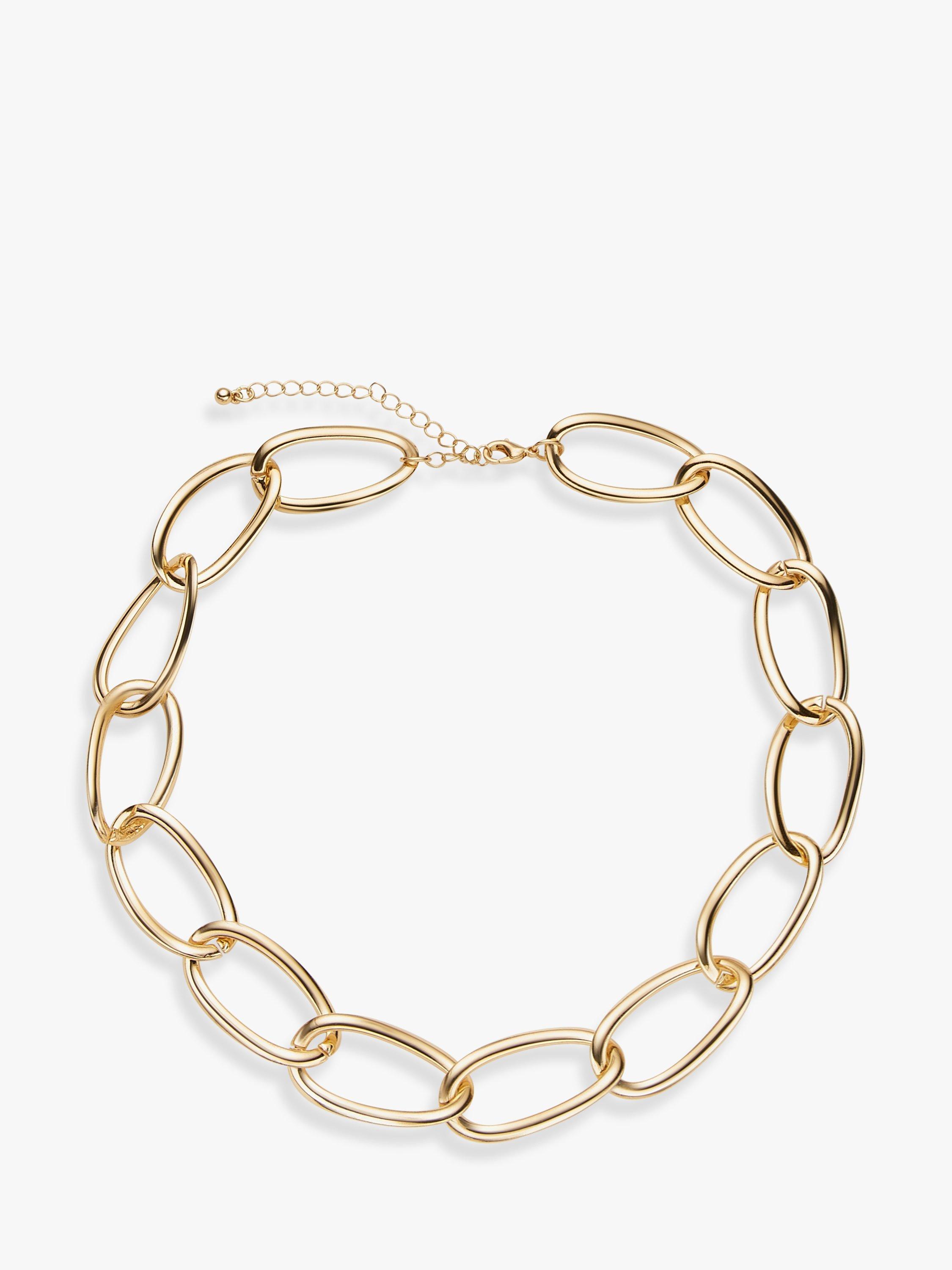 John Lewis Twist Oval Link Collar Statement Necklace