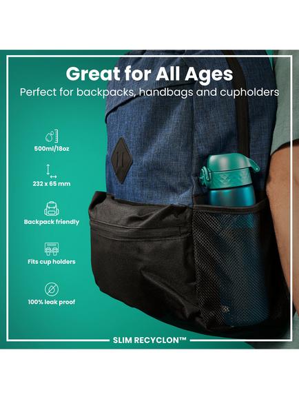 Ion8 Leak-Proof Recyclon Drinks Bottle, 500ml - view 2, Aqua