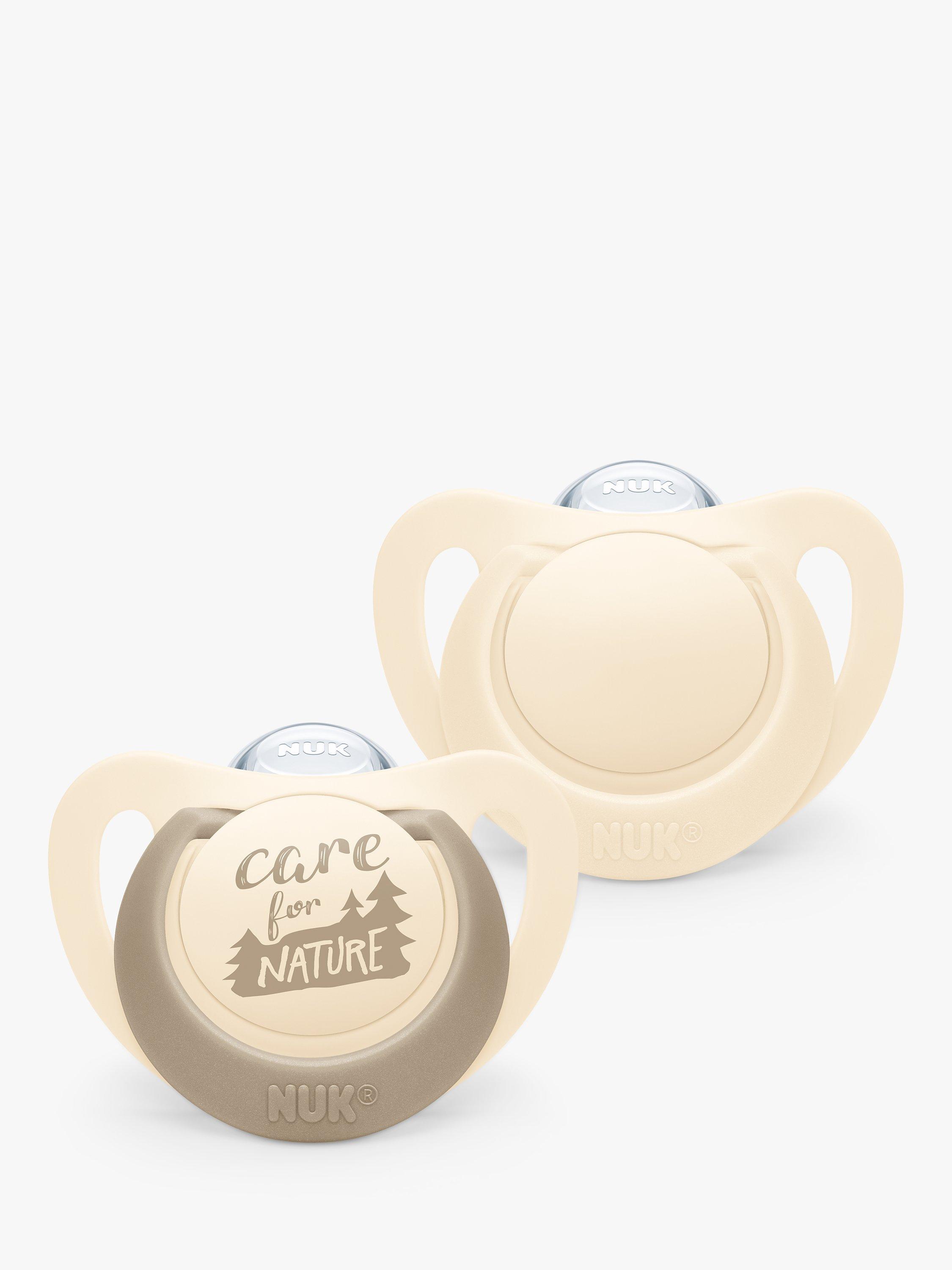 NUK For Nature Sustainable Soother, Pack of 2, Cream