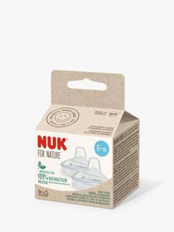 NUK For Nature Learner Cup Spout, Pack of 2, Clear