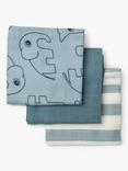 Done by Deer Deer Friends Muslin Burp Cloths, Pack  of 3