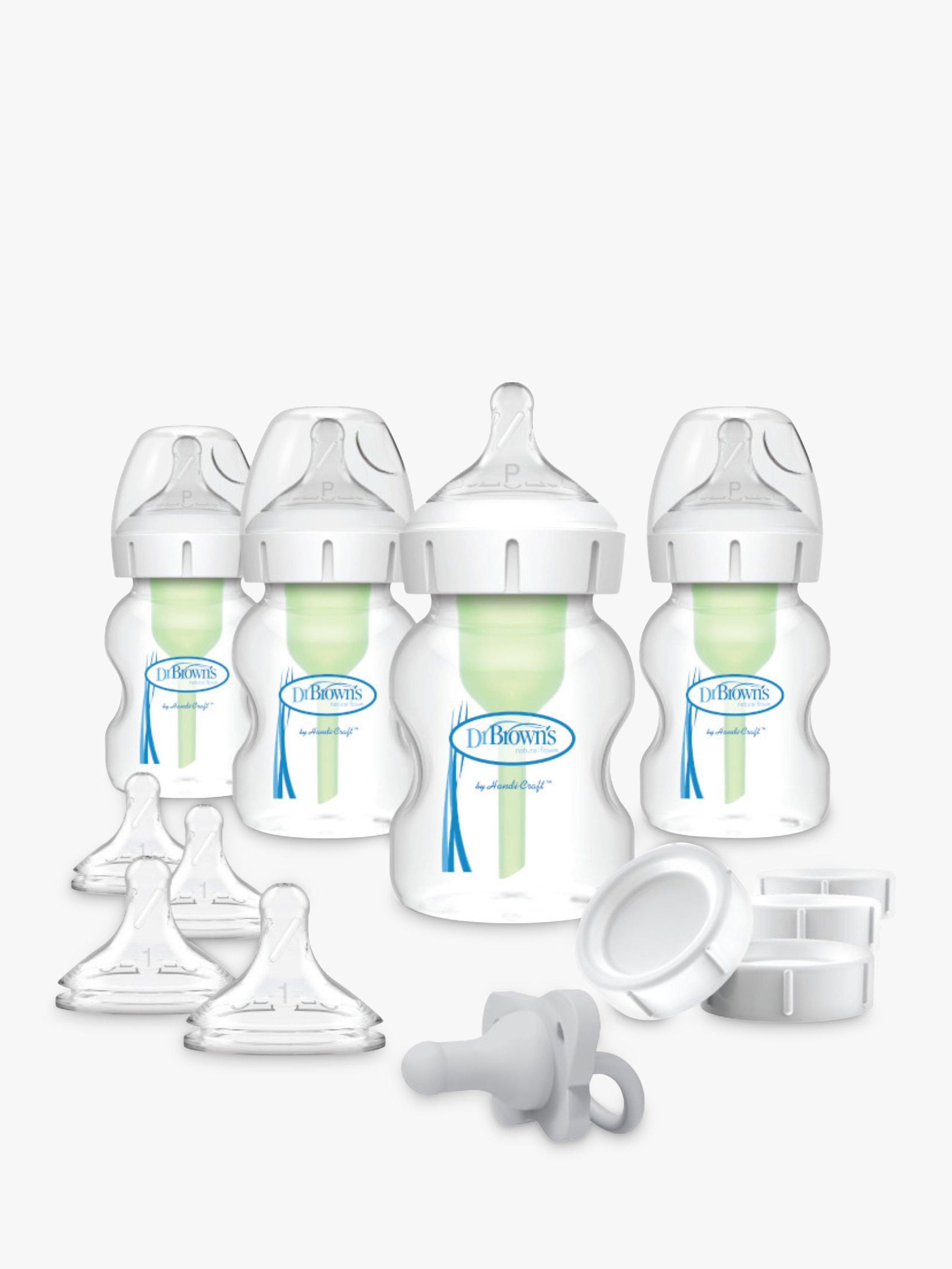 Dr Brown's Options+™ Wide-Neck Baby Bottle Feeding Set