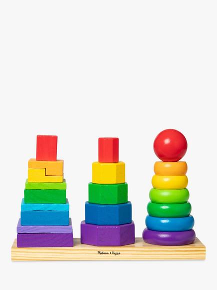 Melissa & Doug Geometric Stacker, Multi