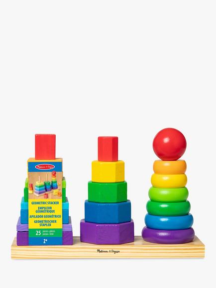 Melissa & Doug Geometric Stacker - view 2, Multi
