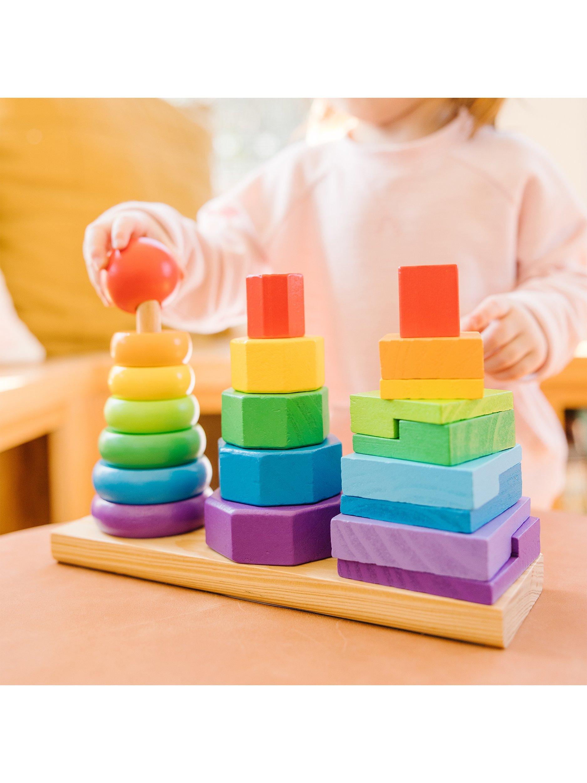 Melissa and doug stacking on sale