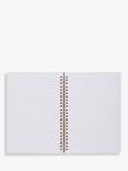 John Lewis A5 Check Spiral Bound Notebook. Pink