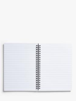 John Lewis A5 1970's Print Spiral Bound Notebook. Multi - view 2, Multi