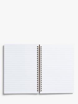 John Lewis A5 Kraft Hearts Spiral Bound Notebook, Multi - view 2, Multi