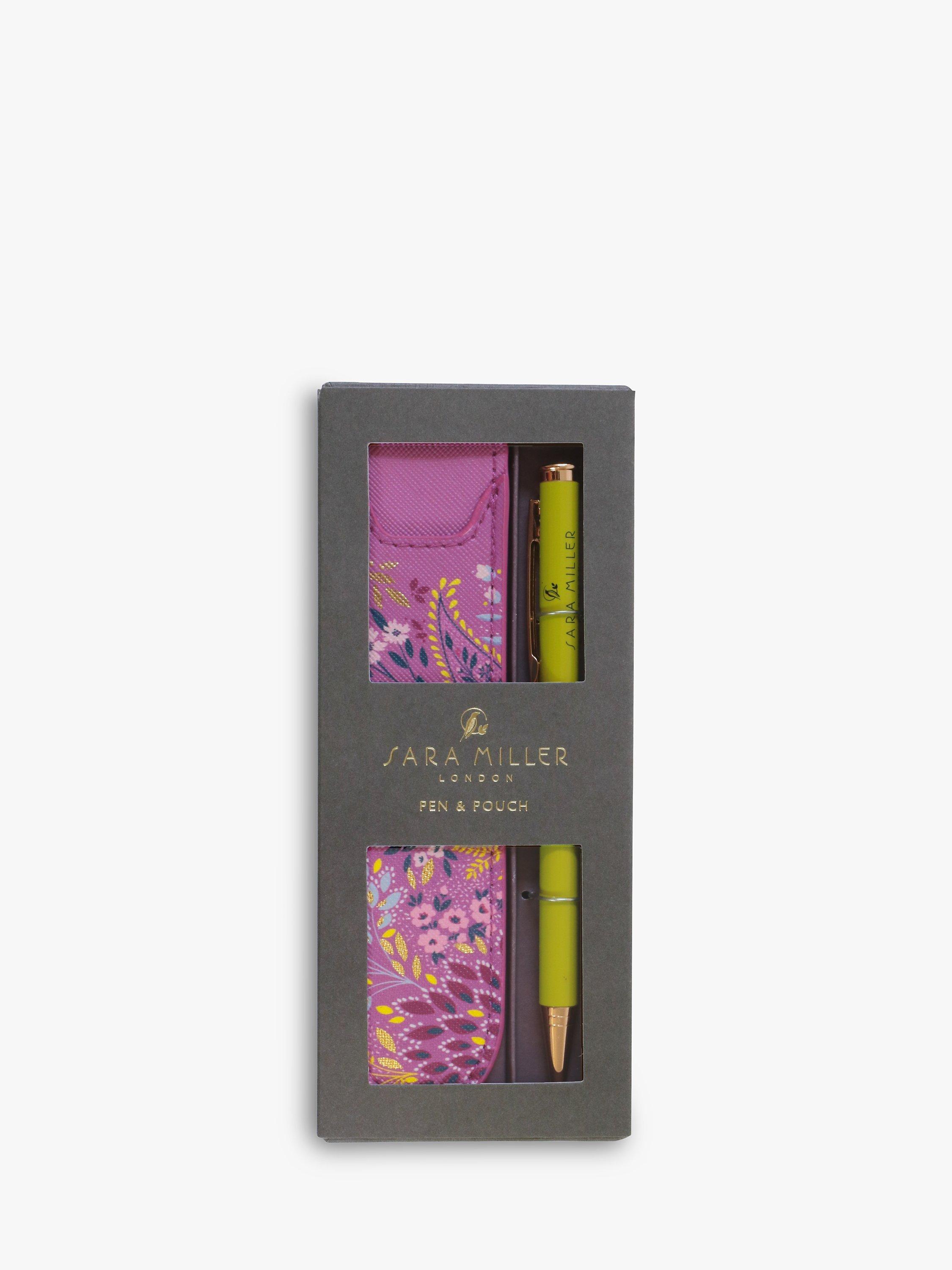 Sara Miller Ballpoint Pen & Floral Pouch Set, Multi