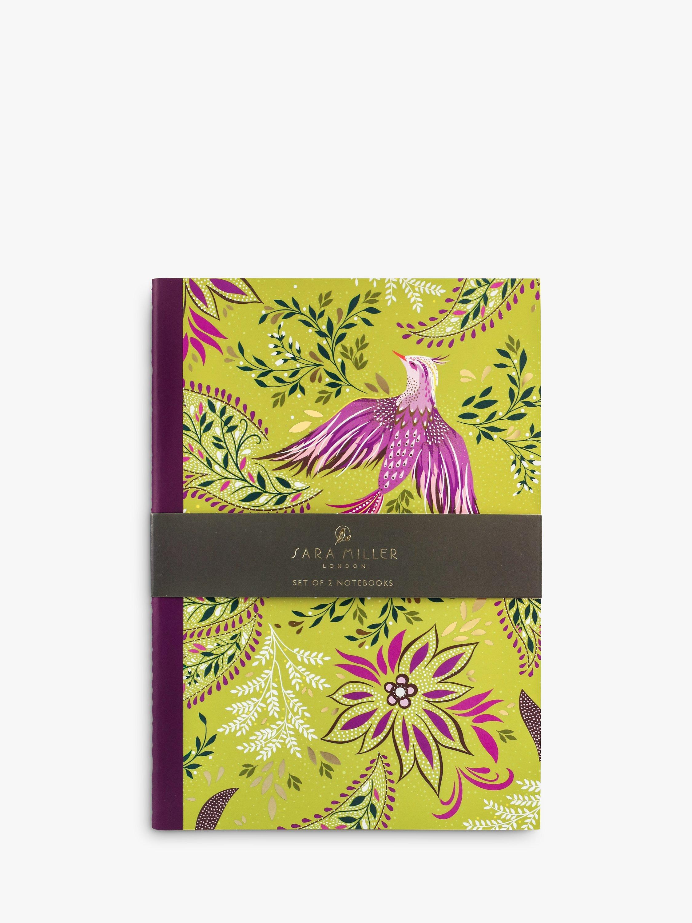 Sara Miller A5 Notebooks, Set of 2, Multi