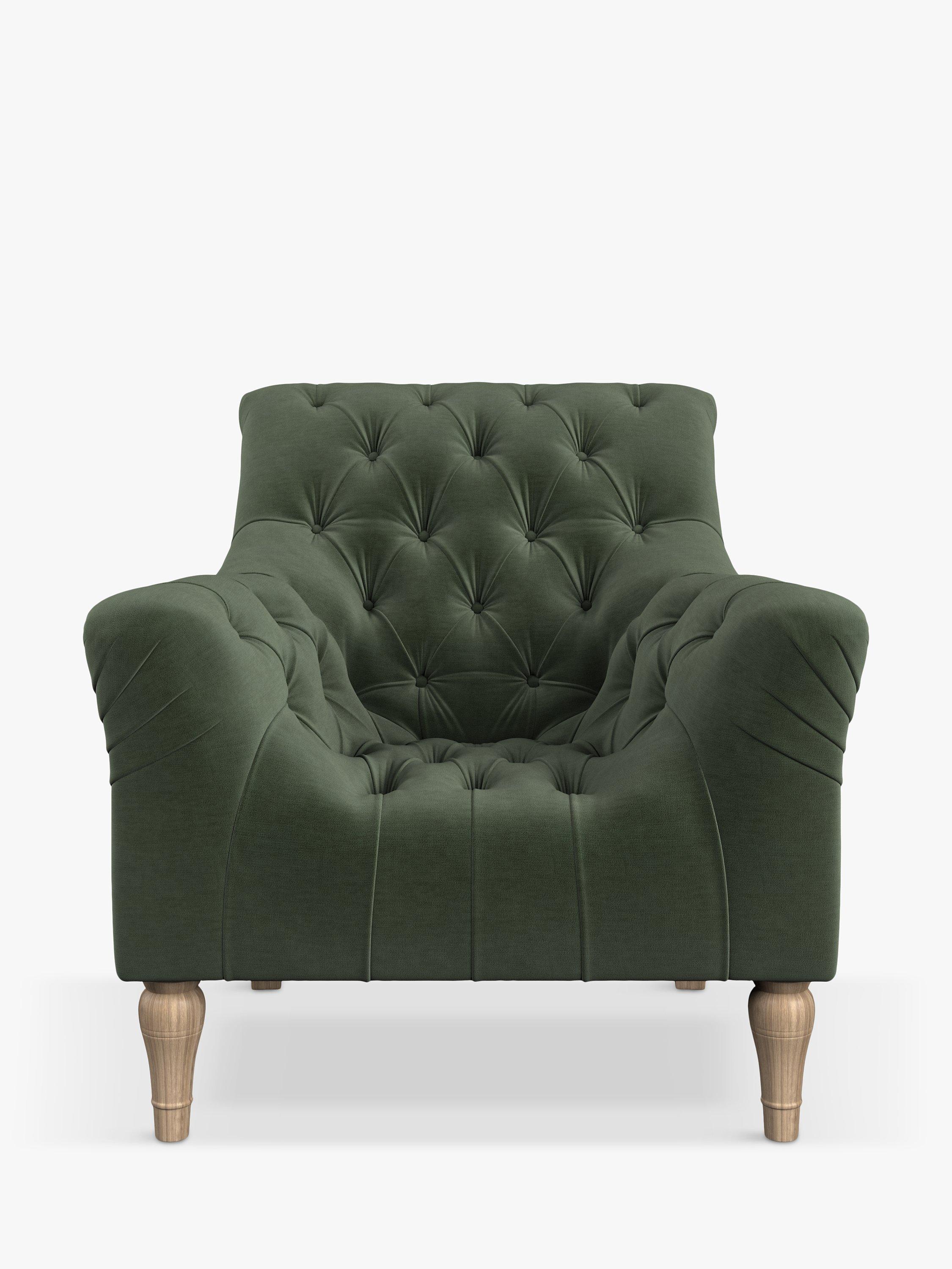 Skittle Range, Tetrad Cosy Club Skittle Armchair, Light Leg, Chenille Deep Celadon