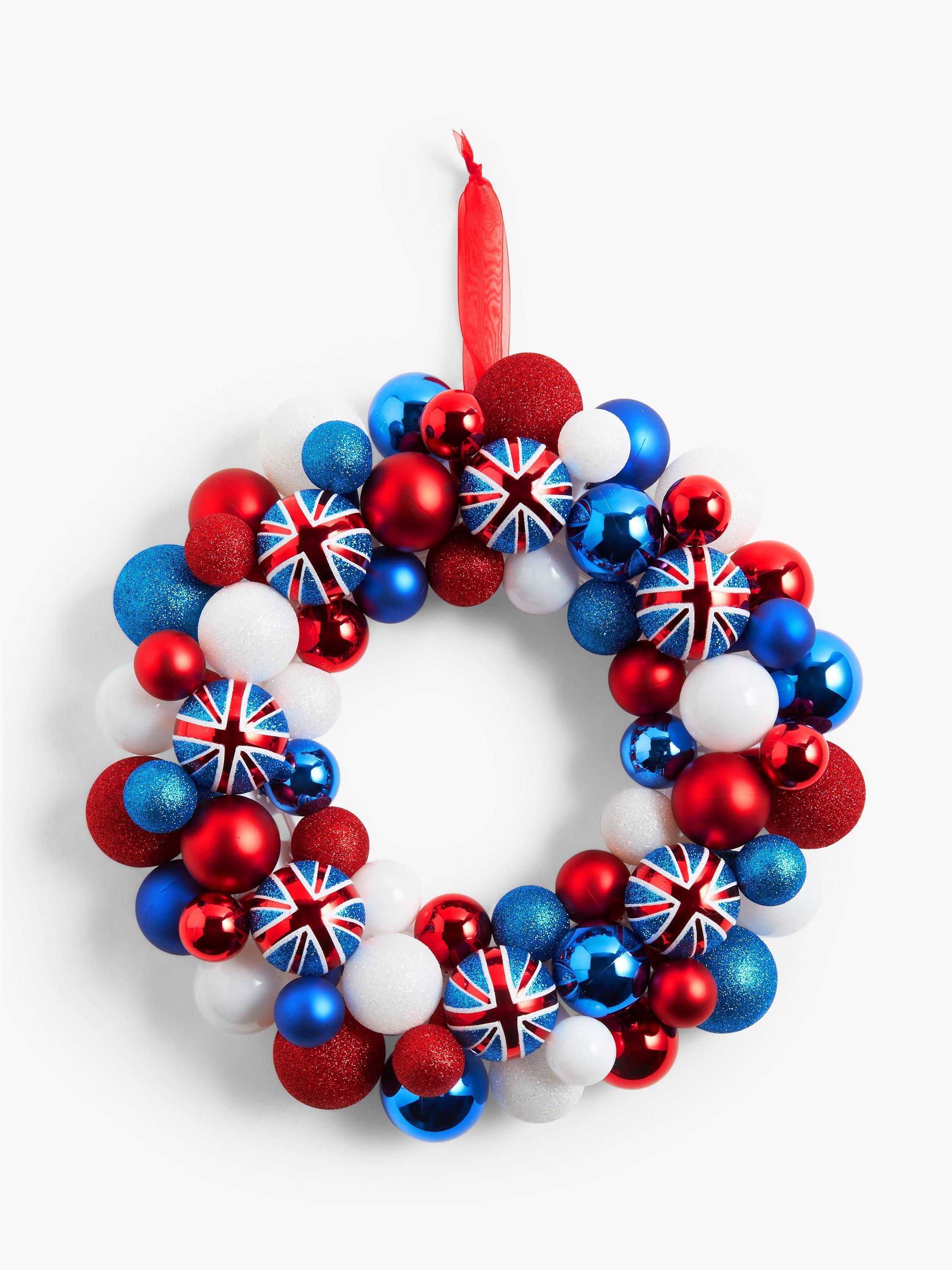 John Lewis Union Flag Bauble Wreath