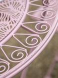 Gallery Direct Brindisi 2-Seater Folding Garden Bistro Table & Chairs Set, Coral