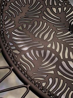 Gallery Direct Brindisi 2-Seater Folding Garden Bistro Table & Chairs Set - view 2, Noir