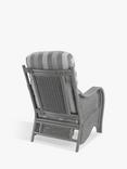 Desser Turin Rattan Striped Lounge Chair, Duke Grey