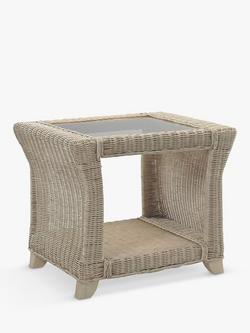 Desser Clifton Rattan Side Table, Natural, Natural