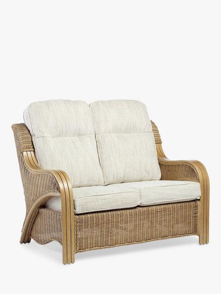 Desser Opera Rattan 2-Seater Sofa, Light Oak/Jasper, Light Oak/Jasper