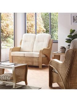 Desser Opera Rattan 2-Seater Sofa, Light Oak/Jasper - view 2, Light Oak/Jasper