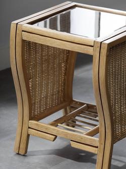 Desser Opera Rattan Side Table, Light Oak - view 2, Light Oak