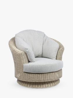Desser Dijon Lyon Swivel Lounge Chair, Natural Pebble, Natural Pebble