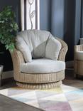 Desser Dijon Lyon Swivel Lounge Chair, Natural Pebble