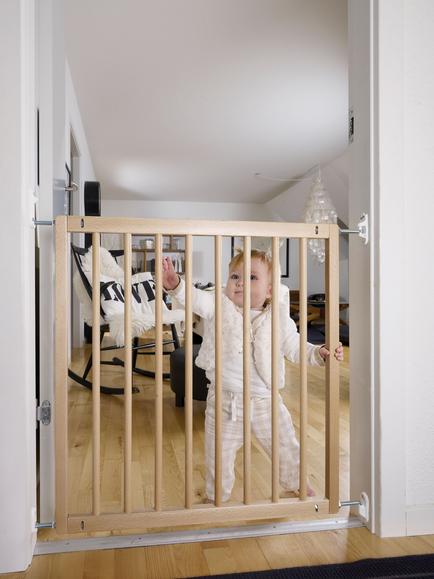 BabyDan Single Panel Wooden Safety Gate, FSC-Certified (Beechwood) - view 2, Multi