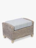Desser Samford Rattan Footstool, Pebble