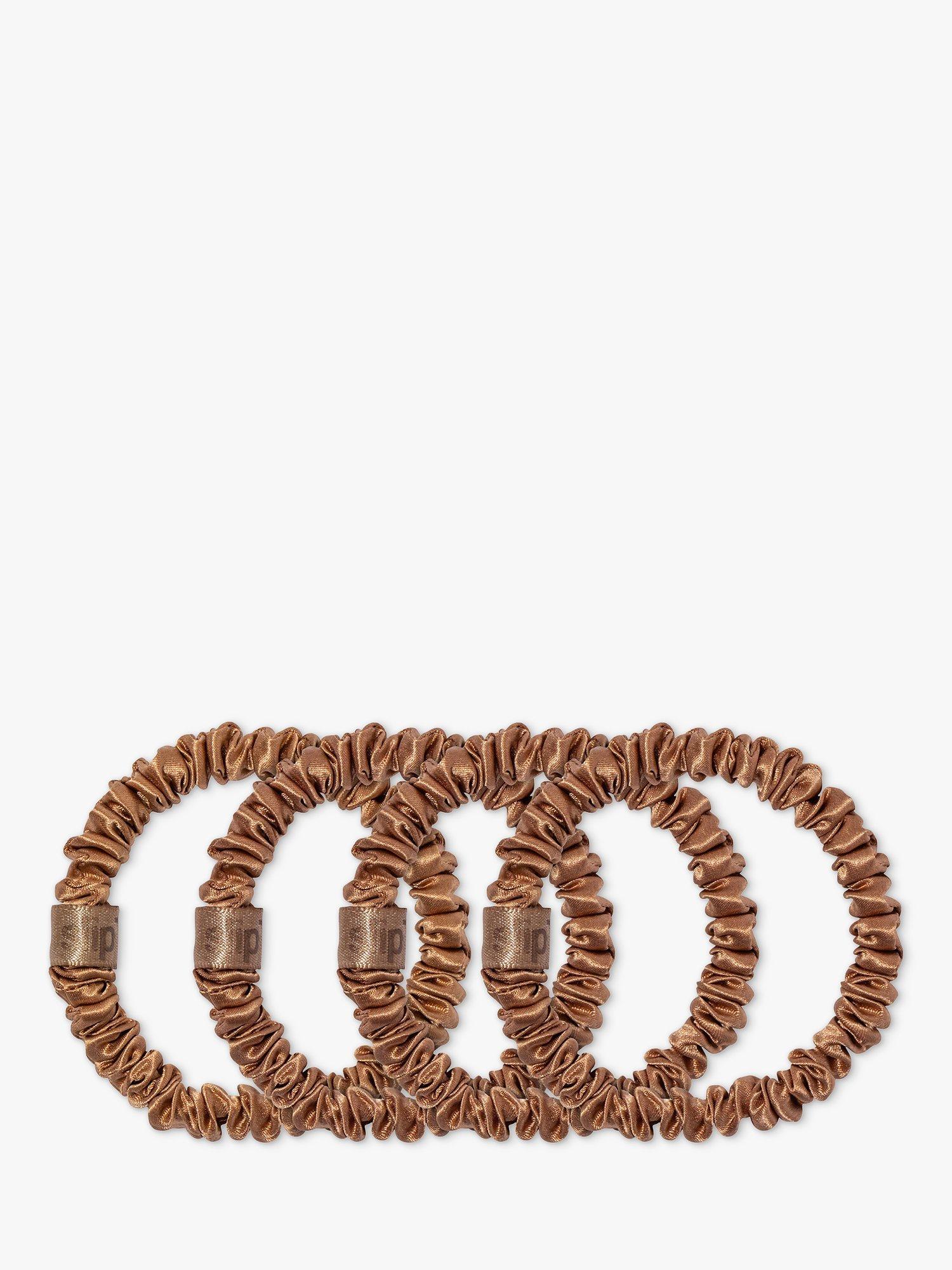 Slip® Pure Silk Skinny Scrunchies, Copper