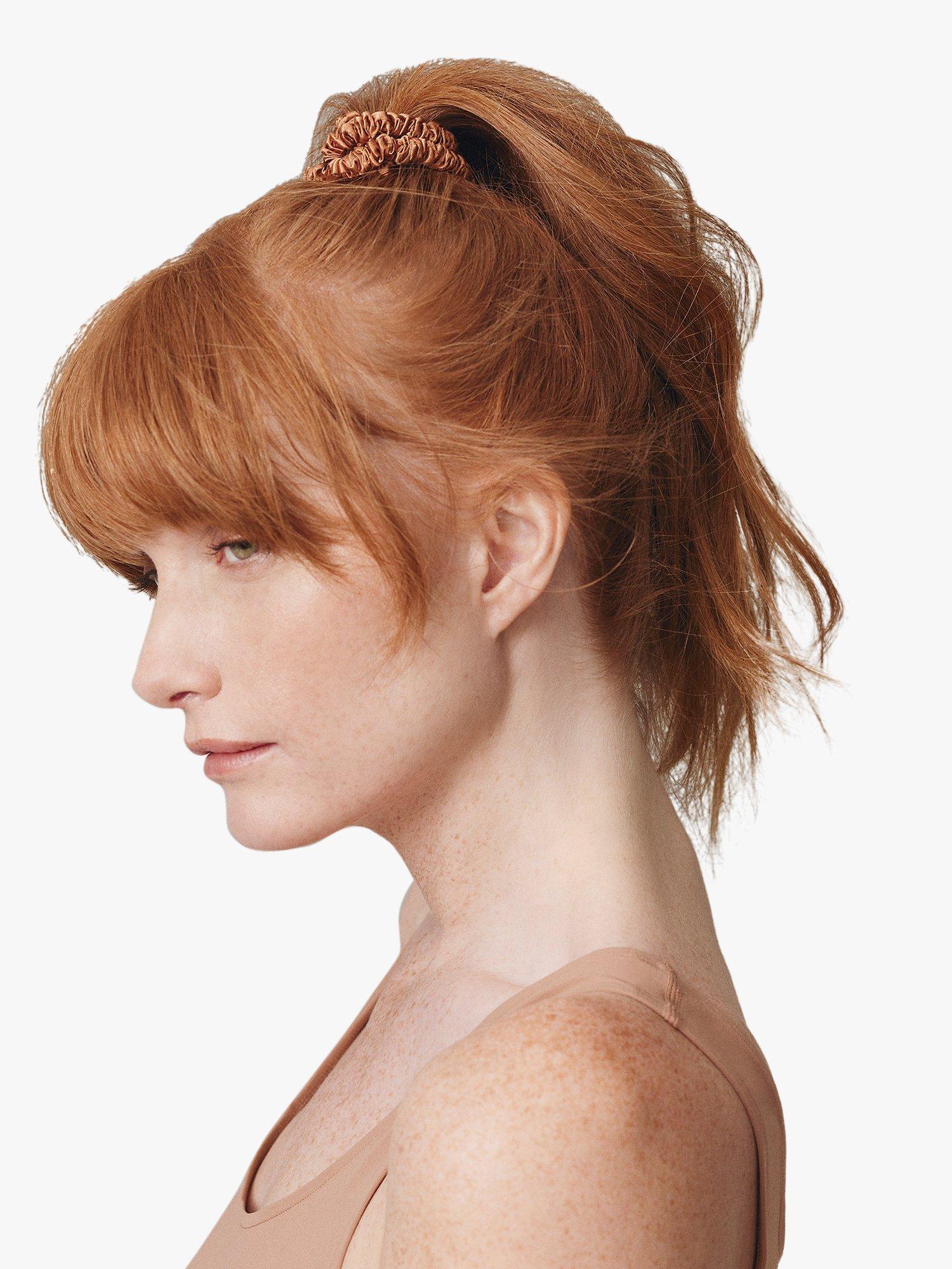 Slip® Pure Silk Skinny Scrunchies, Copper