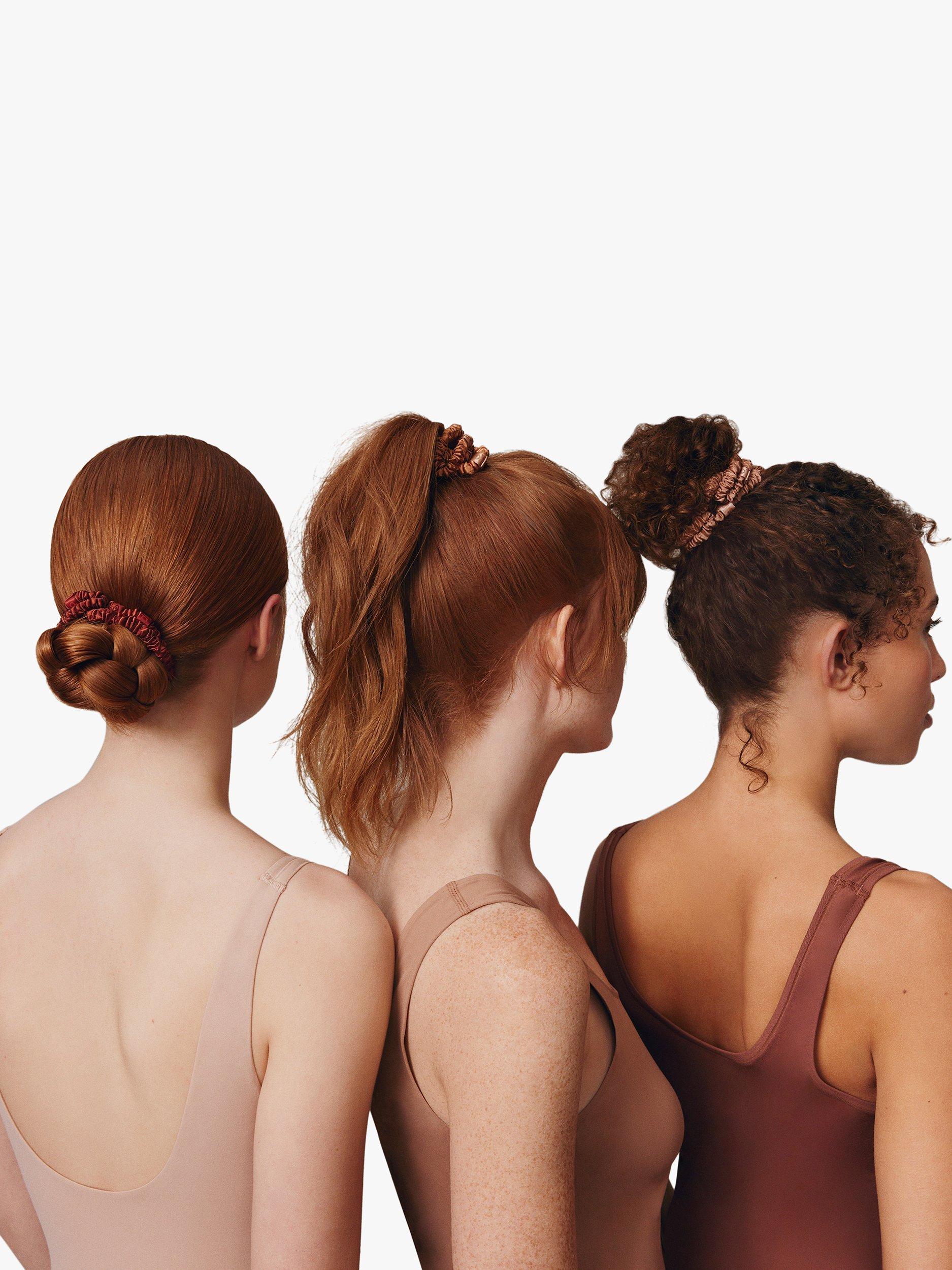 Slip® Pure Silk Skinny Scrunchies, Copper