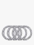 Slip® Pure Silk Skinny Scrunchies, Silver