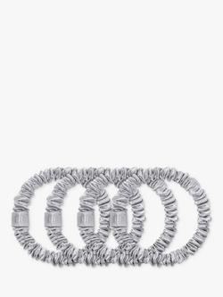 Slip® Pure Silk Skinny Scrunchies - view 2, Silver