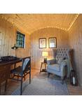 Crane Garden Buildings Shepherd Hut with End Door, 2.4 x 3.6m, Cream