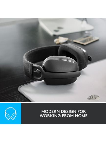 Logitech Zone Vibe 100 Wireless Bluetooth Over-Ear Headset, Graphite - view 2, Graphite