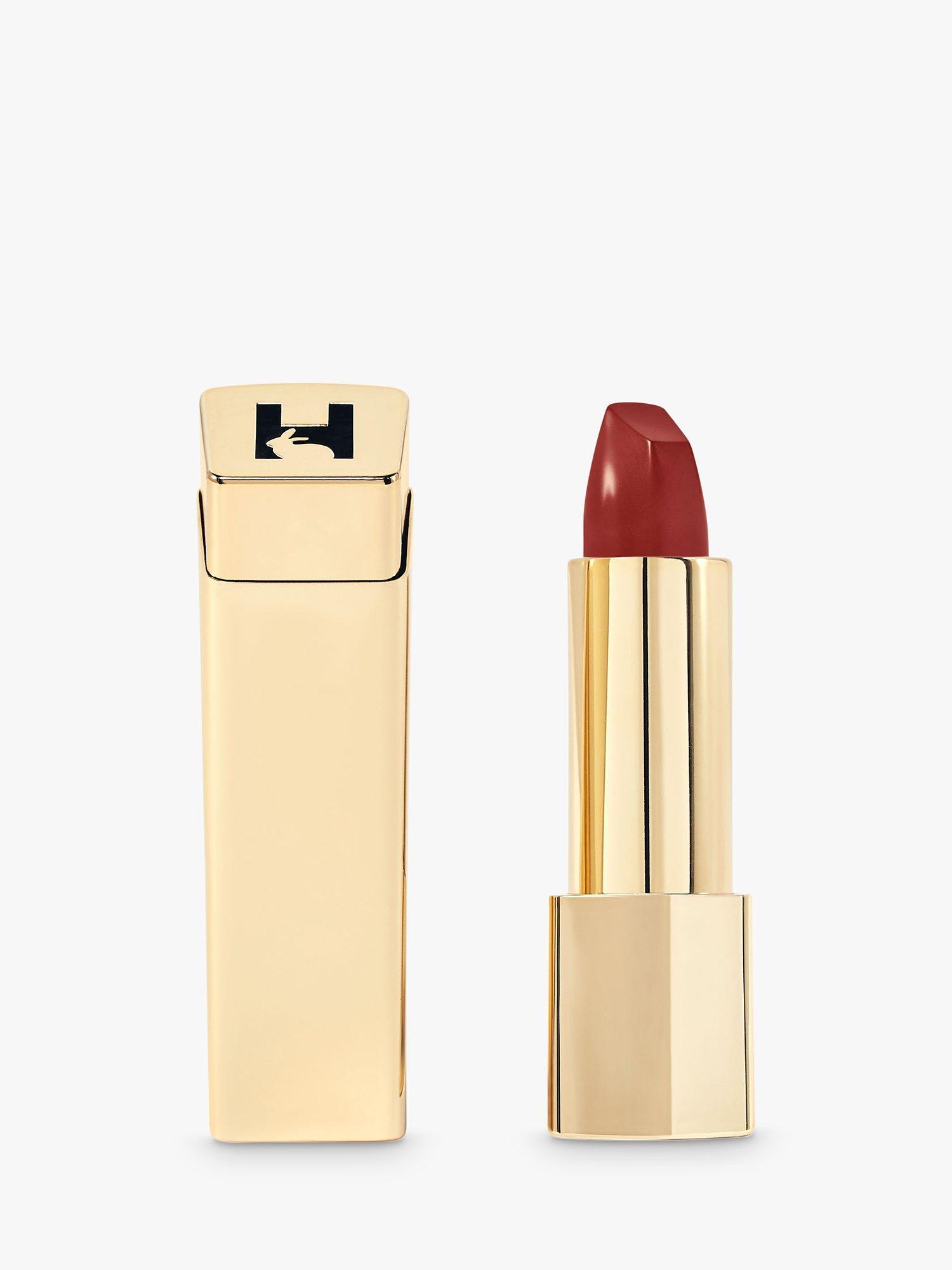 Product image 1 of 7, which shows Hourglass Unlocked Satin Crème Lipstick, Roar 324