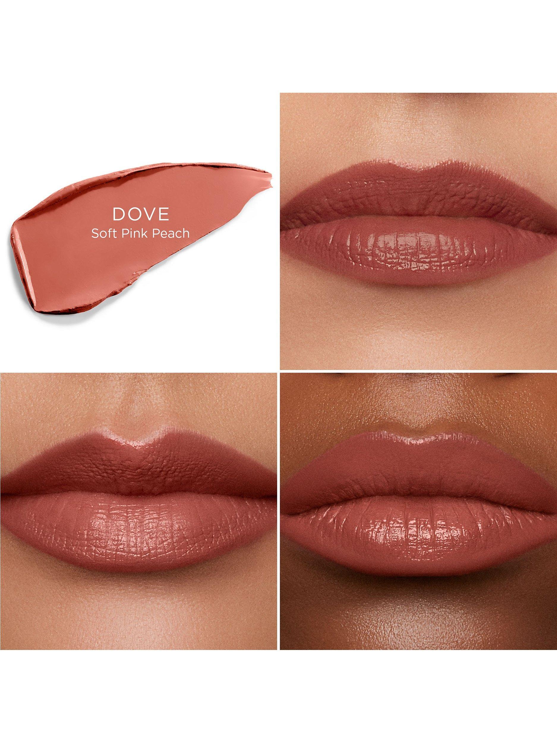 Product image 4 of 7, which shows Hourglass Unlocked Satin Crème Lipstick, Dove 316