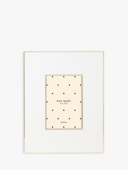 kate spade new york Enamel Photo Frame, 4 x 6" (10 x 15cm), White